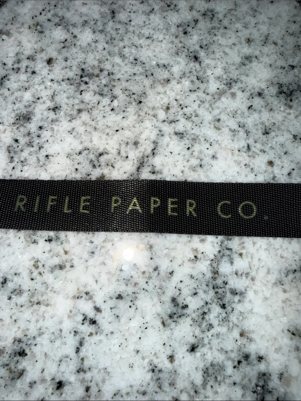 Rifle Paper Co. Floral Waterproof Phone Pouch - Light Blue & Gold Accents